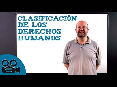 Clasificación de los derechos humanos