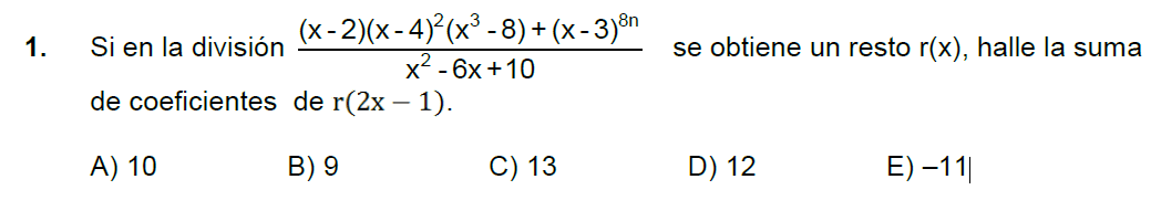 Álgebra Semana 19 Pre San Marcos (UNMSM) - Solucionarios San Marcos